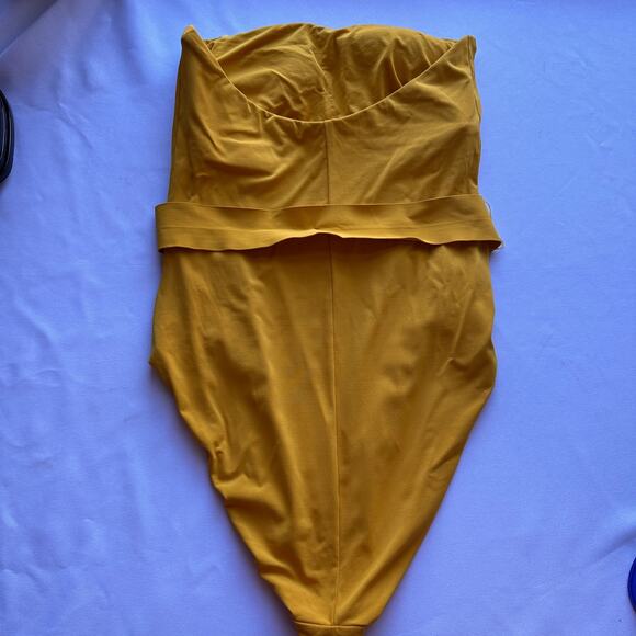 Robin Piccone Luca Bandeau One Piece Swimsuit Size 12 - Picture 2 of 6